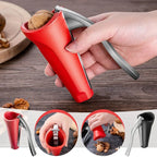 Nutcracker Stainless Steel Serrated Holder Ergonomic Non-Slip Handles