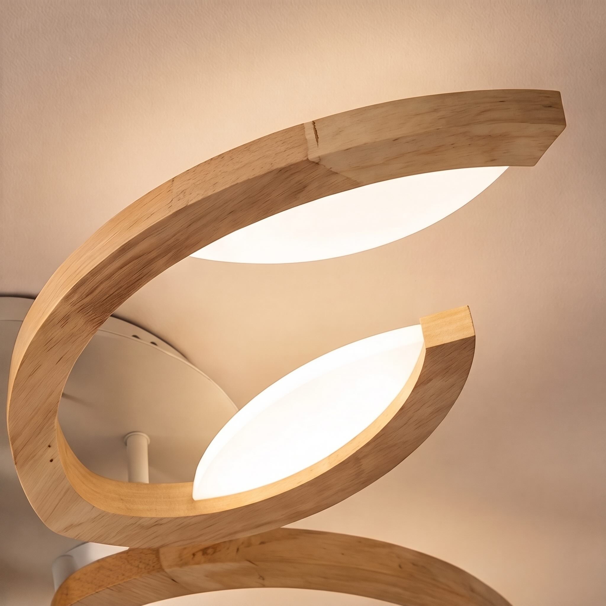 Oak Frame Adjustable LED Ceiling Light (3-5 Light Options)