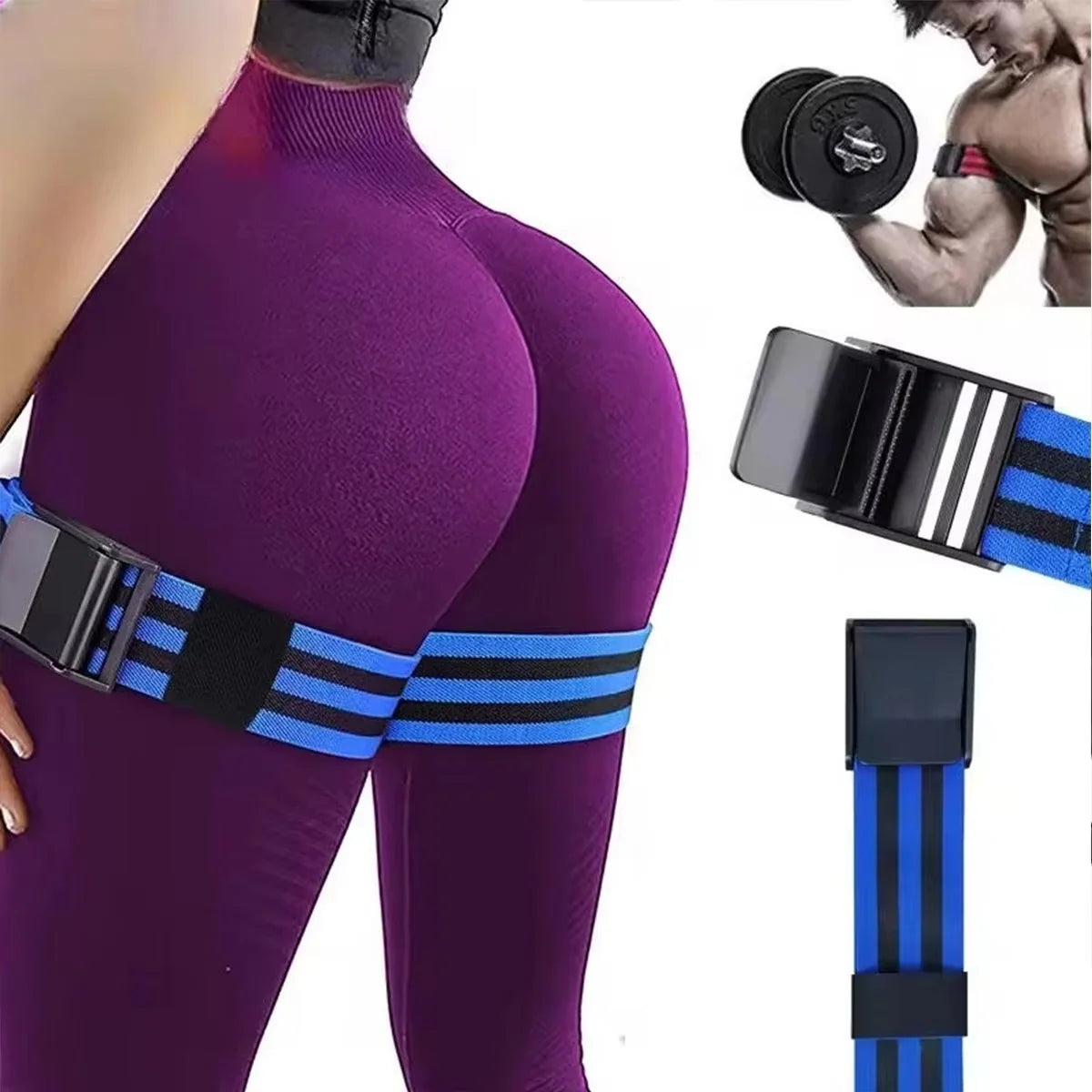 Occlusion Bands Dual-Band Adjustable Buckle Natural Latex