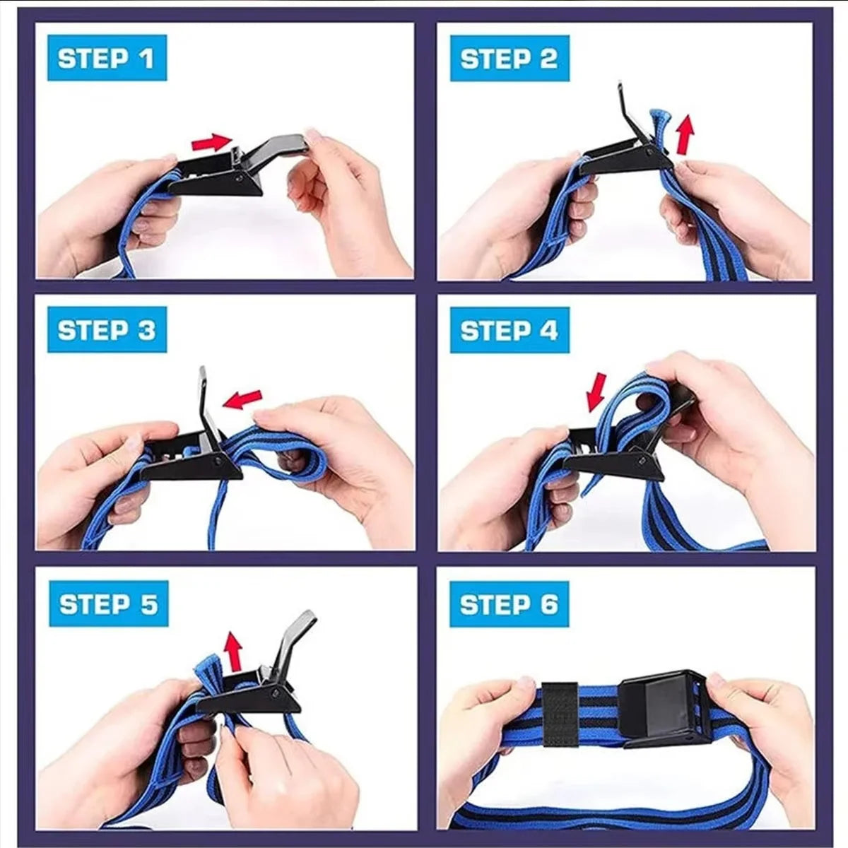 Occlusion Bands Dual-Band Adjustable Buckle Natural Latex