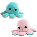 Octopus Plush Reversible Dual-Expression Soft Cotton