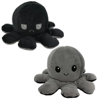 Octopus Plush Reversible Dual-Expression Soft Cotton