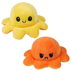 Octopus Plush Reversible Dual-Expression Soft Cotton