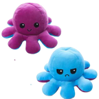 Octopus Plush Reversible Dual-Expression Soft Cotton