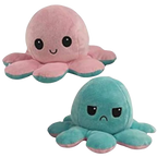 Octopus Plush Reversible Dual-Expression Soft Cotton