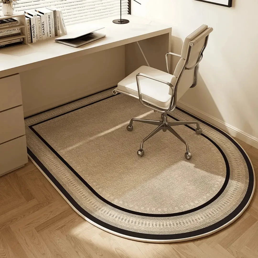 Office Chair Mat Short-Pile Velvet & Anti-Slip Backing