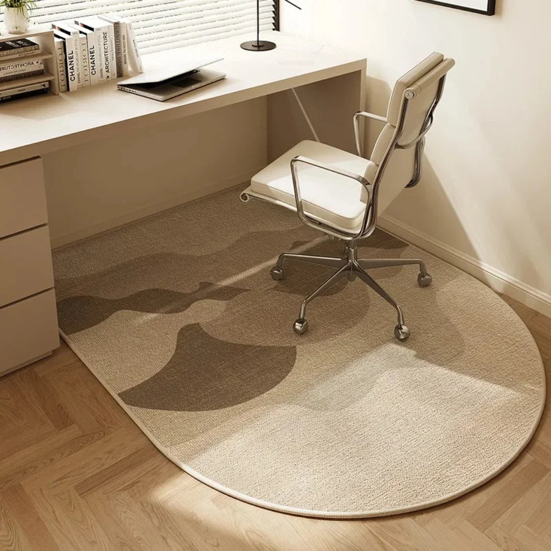 Office Chair Mat Short-Pile Velvet & Anti-Slip Backing