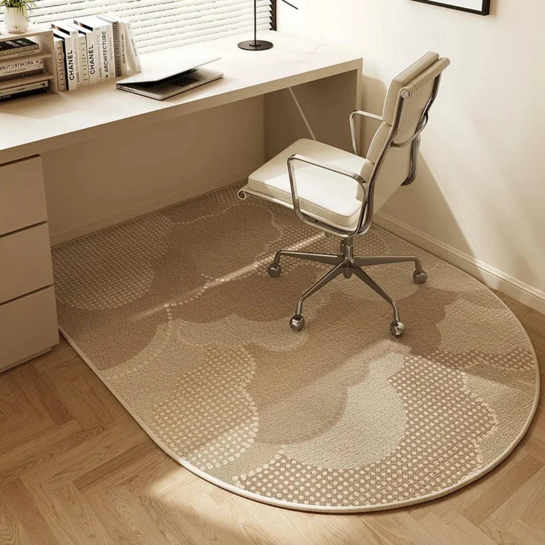 Office Chair Mat Short-Pile Velvet & Anti-Slip Backing