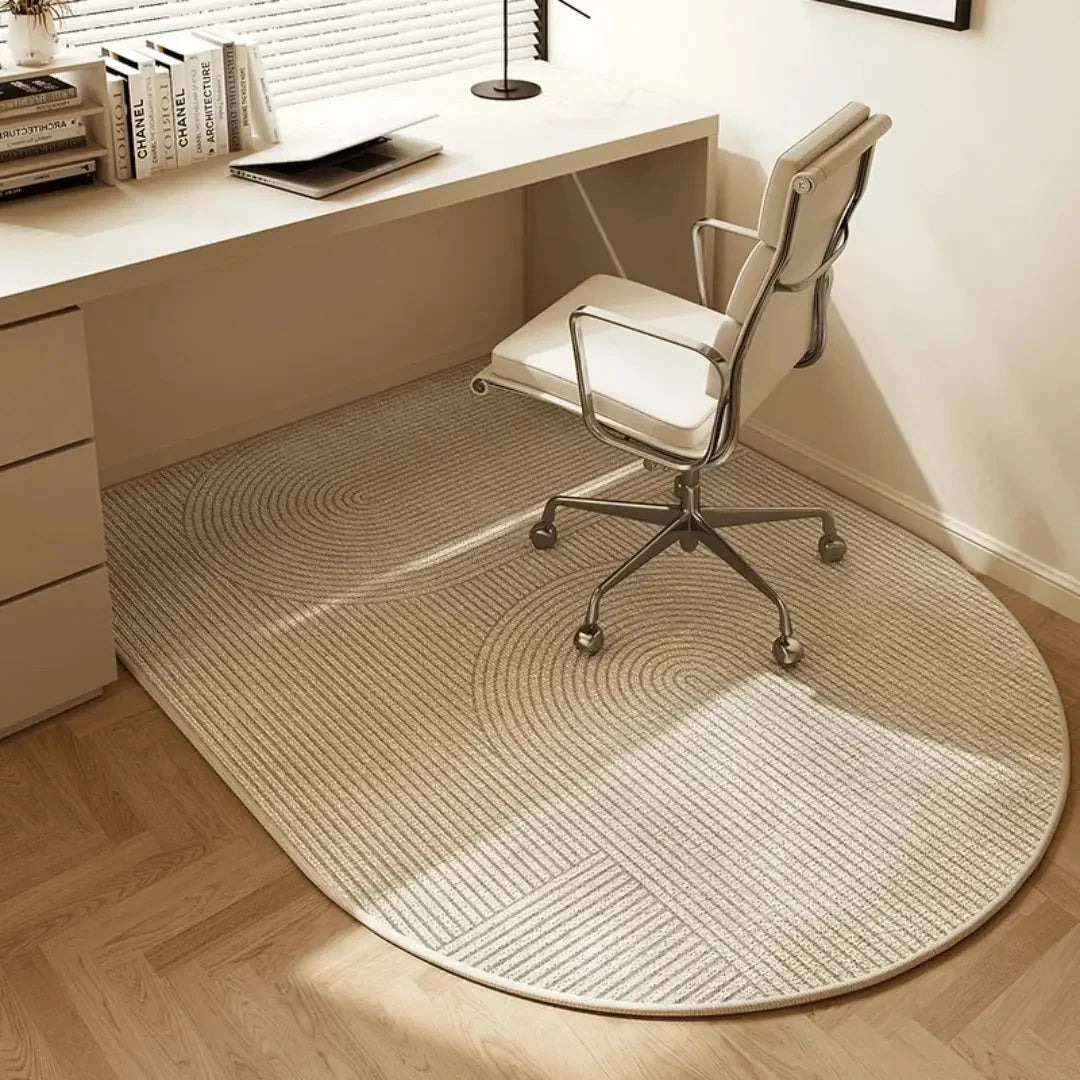 Office Chair Mat Short-Pile Velvet & Anti-Slip Backing
