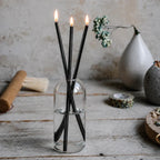 Oil Candle Refillable Mineral Oil Glass & Stainless Steel