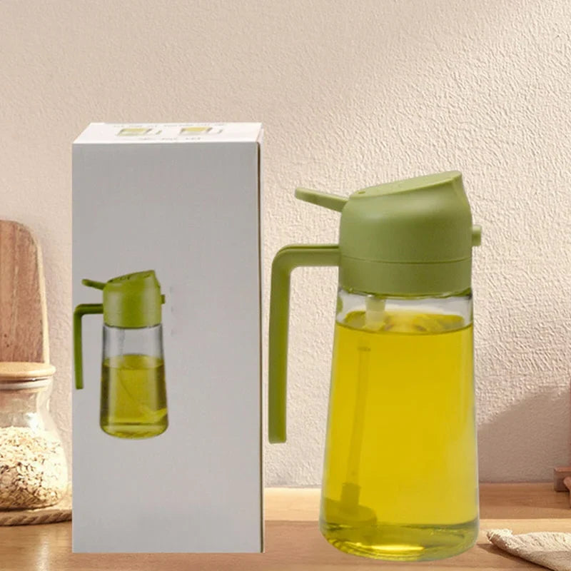 Oil Dispenser Glass Dual Pour & Measured Spray