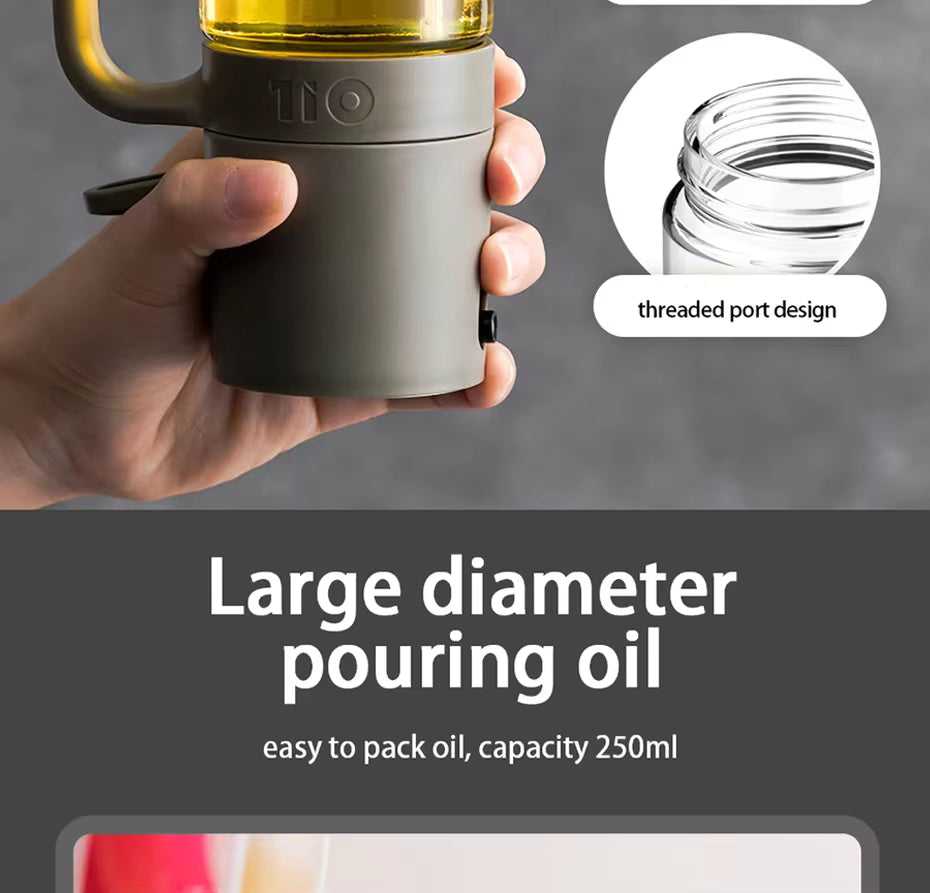 Oil Spray Bottle Borosilicate Glass Fine Mist