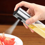 Oil Spray Bottle Fine Mist Stainless Steel & Glass