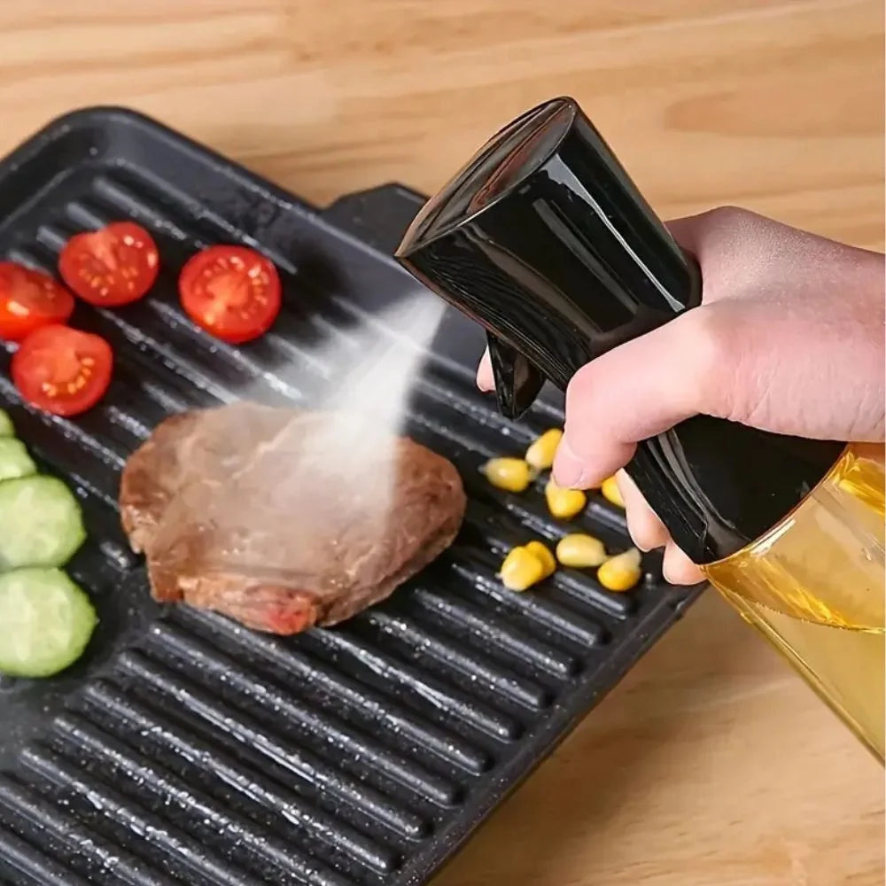 Oil Spray Bottle Glass Fine-Mist Refillable & Ergonomic