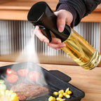Oil Spray Bottle Glass Fine-Mist Refillable & Ergonomic