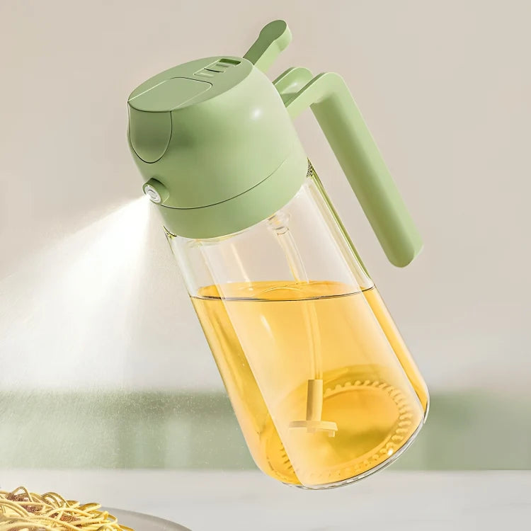 Oil Spray Bottle Glass Refillable Spray & Pour