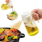 Olive Oil Sprayer & Dispenser Glass 16oz 2-in-1