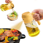 Olive Oil Sprayer & Dispenser Glass 16oz 2-in-1