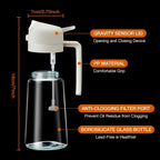 Olive Oil Sprayer & Dispenser Glass 16oz 2-in-1