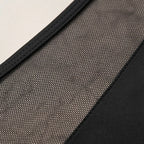 One-Shoulder Swimsuit Adjustable Ruching & Strap Diagonal Mesh