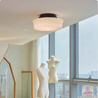 Opal Milk Glass Dimmable LED Flush Mount Ceiling Light