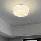 Opal Milk Glass Dimmable LED Flush Mount Ceiling Light