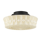 Opal Milk Glass Dimmable LED Flush Mount Ceiling Light