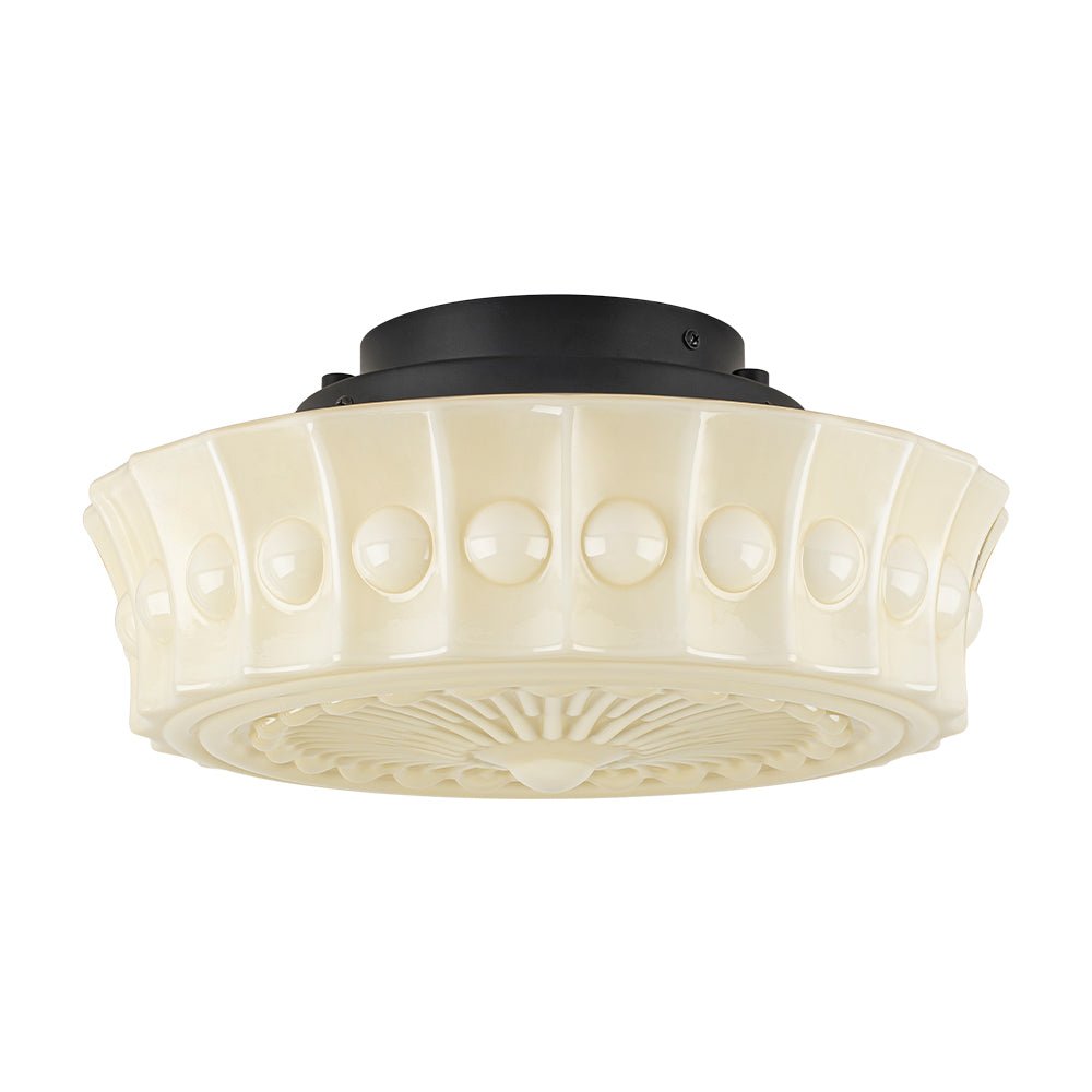Opal Milk Glass Dimmable LED Flush Mount Ceiling Light