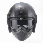 Open-Face Helmet ABS Shell Detachable Goggles & Mask