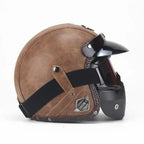 Open-Face Helmet Lightweight ABS Removable Washable Liner & Goggles