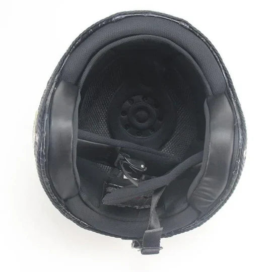 Open-Face Helmet Lightweight ABS Removable Washable Liner & Goggles