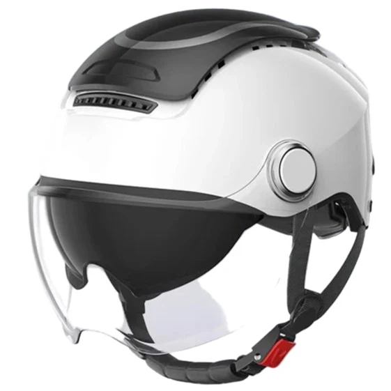 Open Face Motorcycle Helmet Dual-Lens Sun Visor Lightweight