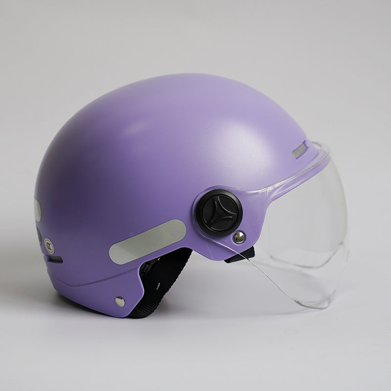 Open Face Motorcycle Helmet UV-Blocking & Impact-Resistant
