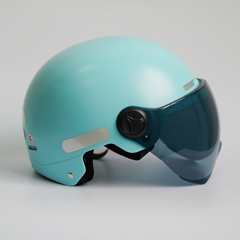 Open Face Motorcycle Helmet UV-Blocking & Impact-Resistant