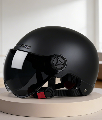 Open Face Motorcycle Helmet UV-Blocking & Impact-Resistant