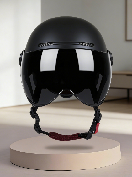 Open Face Motorcycle Helmet UV-Blocking & Impact-Resistant