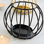 Open Geometric Iron Candle Holder (For Pillar Candles)