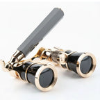 Opera Glasses 3x Magnification BAK4 Prisms Foldable Handle