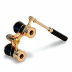 Opera Glasses 3x Magnification BAK4 Prisms Foldable Handle