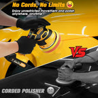 Orbital Buffer Cordless Variable-Speed Foam Pad Kit
