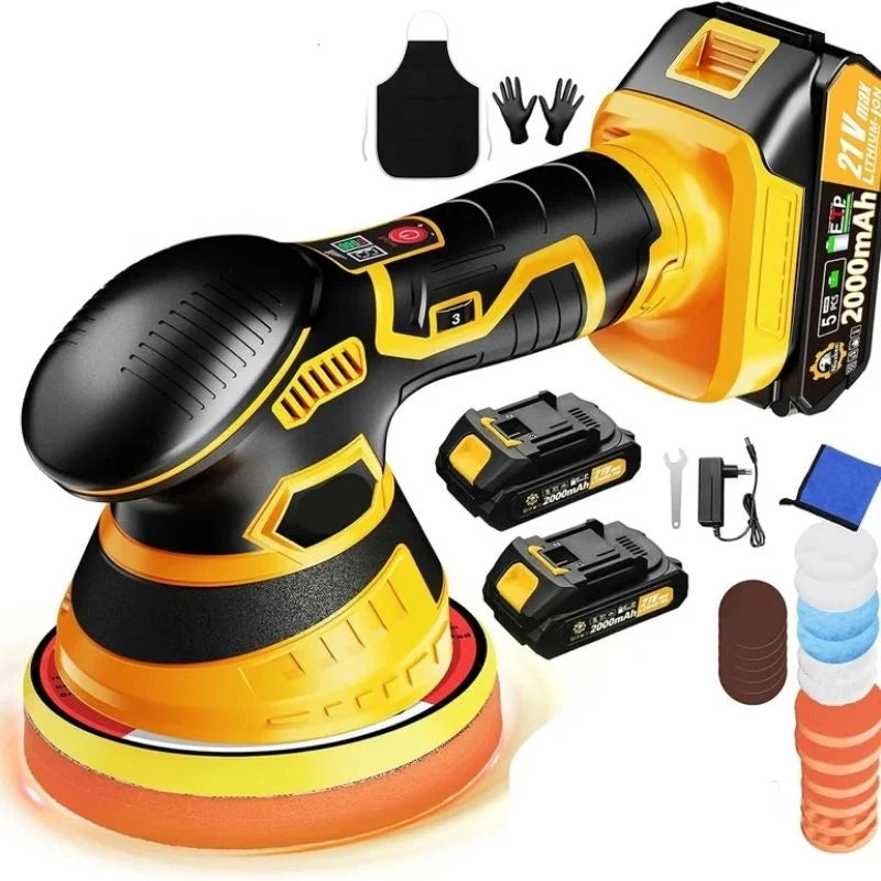 Orbital Buffer Cordless Variable-Speed Foam Pad Kit