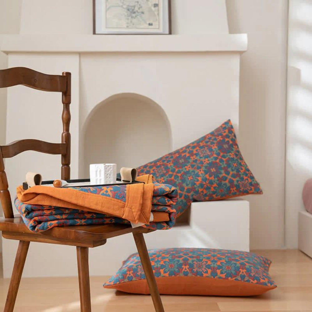 Organic Cotton Six-Layer Reversible Blanket