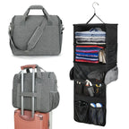 Organizer Duffel Bag Multiple Compartments Water-Resistant Removable Shoulder Strap