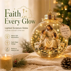 Ornament Lighted Scripture Keepsake
