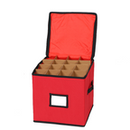 Ornament Storage Box Adjustable Dividers Holds 72 Ornaments