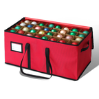 Ornament Storage Box Stackable Holds 72 Adjustable Dividers