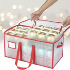 Ornament Storage Case Waterproof Holds 128