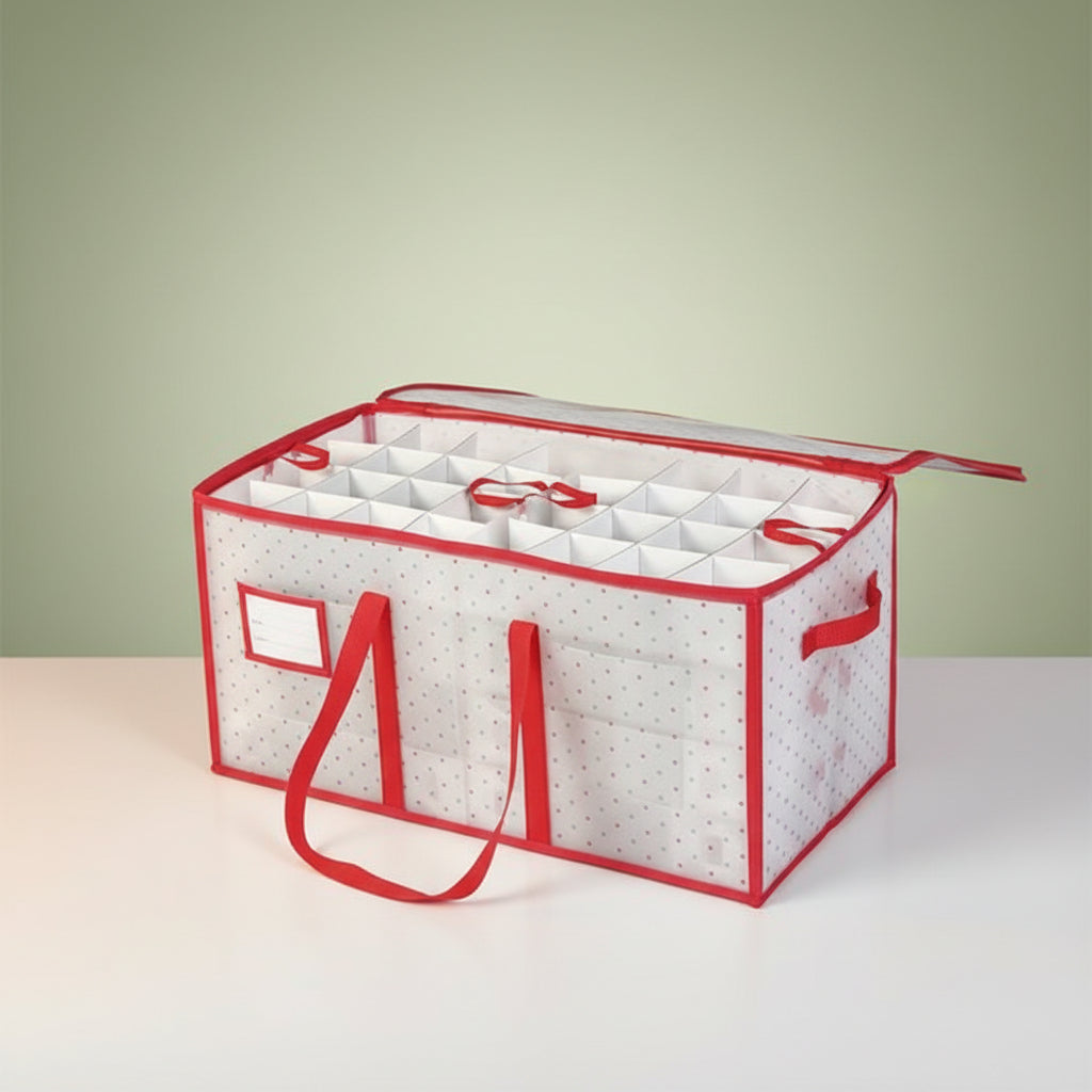 Ornament Storage Case Waterproof Holds 128