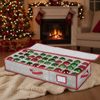 Ornament Storage Case Waterproof Holds 128