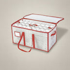 Ornament Storage Case Waterproof Holds 128
